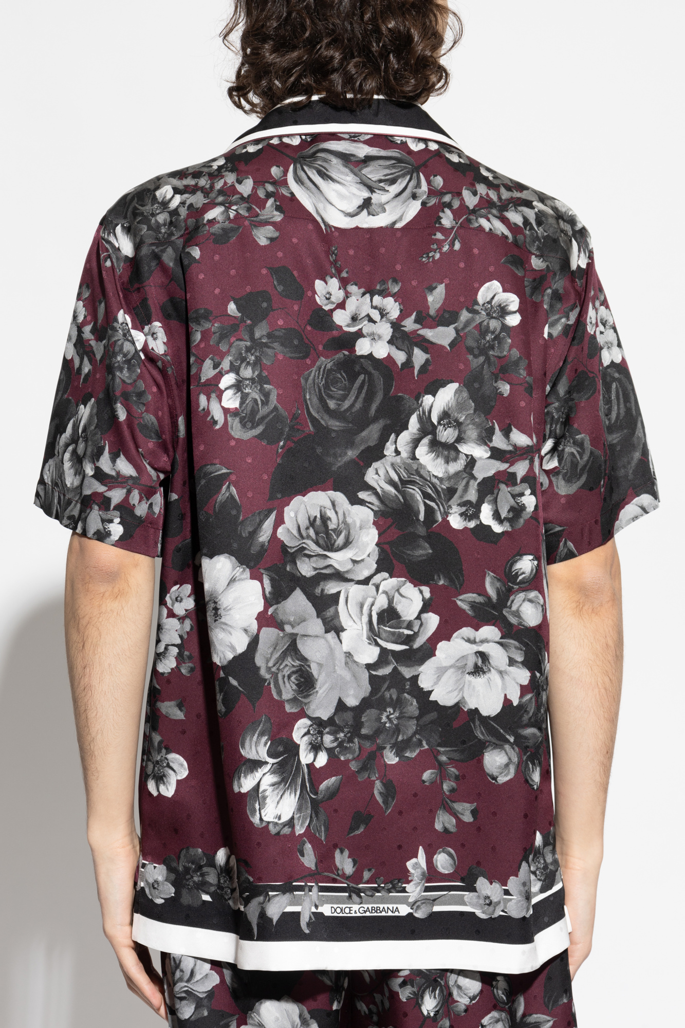♥WOOLL【 SILK&COTTON シャツ 48】 Dolce & Gabbana Silk shirt with floral motif | Men's | Vitkac